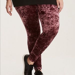 Torrid Velvet Leggings